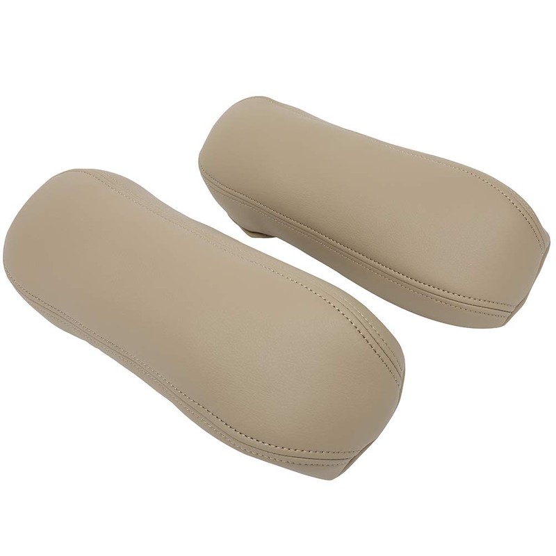 OCPTY Beige Leather Car Seat Armrest Cover - Compatible with