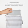 Ubbi Ubbi Portable Changing Mat with Gray and White Storage