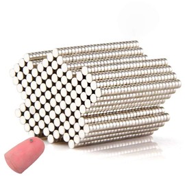 250PCS Small Multi-use Education Magnets for Experiment,Class,Whiteboard,Refrigerator, Science, Crafts Projects - 2mmx1mm