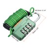 PATIKIL 1 Pack 4 Digit Combination Lock, Helmet Padlock Cable
