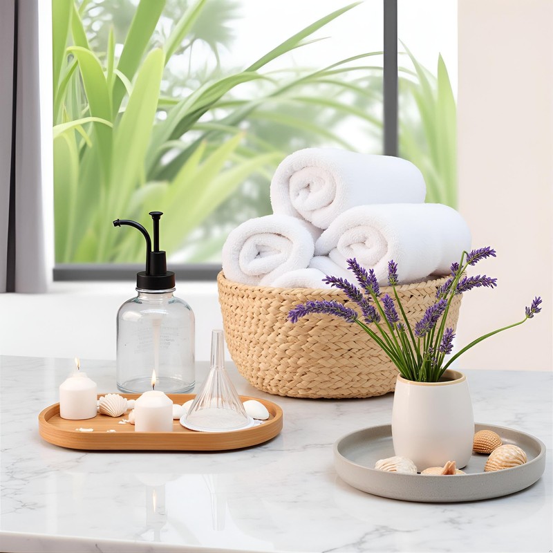 Glass Pump Soap Dispenser Kitchen Hand Soap Dispenser Sour Cream