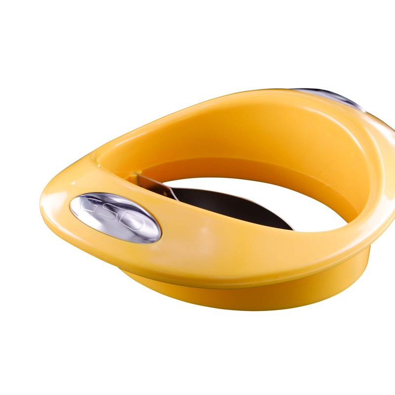 GSD Mango Slicer With Stand, Silver/Yellow
