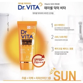 Daycell Dr Vita Sun Cream SPF 50/PA+++ 50g, Smooth, Non-greasy, Sun protection