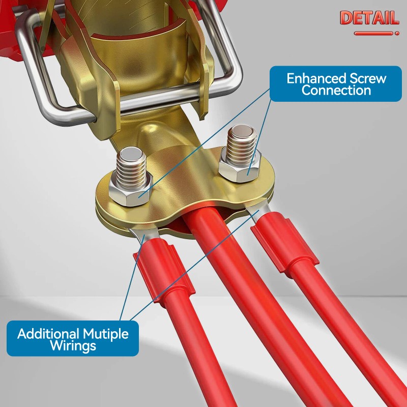 XUKEY Car Battery Terminal Connectors 2PCS Quick Release Disconnect Negative