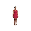 Lands' End Womens Chlorine Resistant Surplice Swim Dress Control Compass