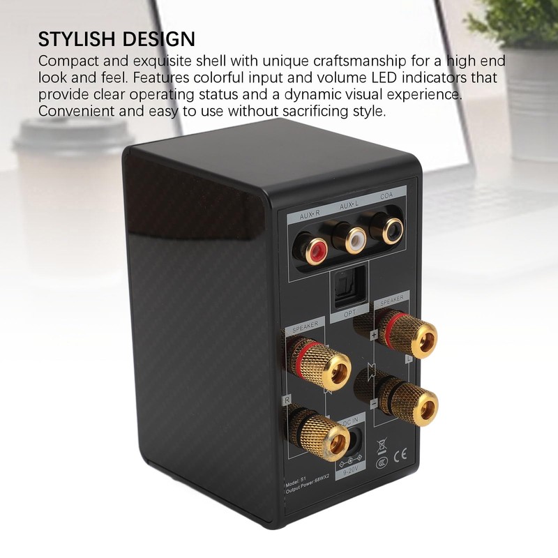 200W Dual Channel Stereo Amplifier Audio Receiver System with USB