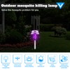 Qualirey 4 Pcs Solar Bug Zapper Outdoor Waterproof Solar Mosquito
