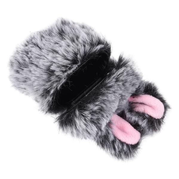 DOITOOL Rabbit Ear Plush Case for 1/2 Earphone Protective Cover