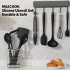 MAXCOOK Silicone Black Cooking Utensil Set, 9 Pieces kitchen Utensil