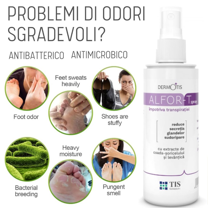 Alfor-T Sweat Stop 110ml Excessive Sweating, Armpits, Hands, Feet -