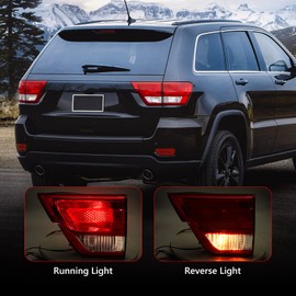 Huray Right Inner Taillight Compatible with Jeep Grand Cherokee 2011-2013 Passenger Side Tail Light Lamp Assembly Replacement for CH2803101