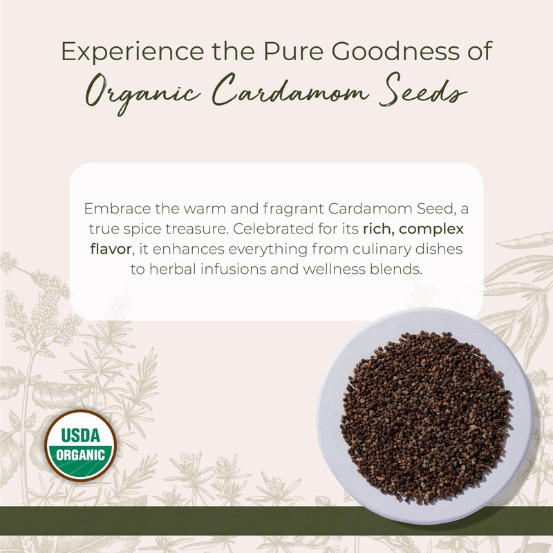 Starwest Botanicals Starwest Botanicals Organic Decorticated Cardamom Seeds, 1 Pound