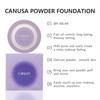 CANUSA POWDER FOUNDATION soft-focus formula, fine pores, and long-las ting,