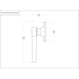 Designers Impressions Richmond Design Satin Nickel Dummy Door Lever LH (Non-Functional)