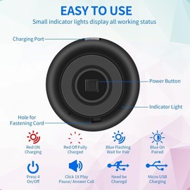 croclights Mini Speaker Red Bluetooth Speaker, Croc Accessories, Red, Wireless Connectivity, Water Resistant, 8H Playtime, 34g, 2.0 Channel, App Control