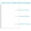A4 TUL Discbound Dotted Refill Paper, 11-Disc Dot Grid Filler