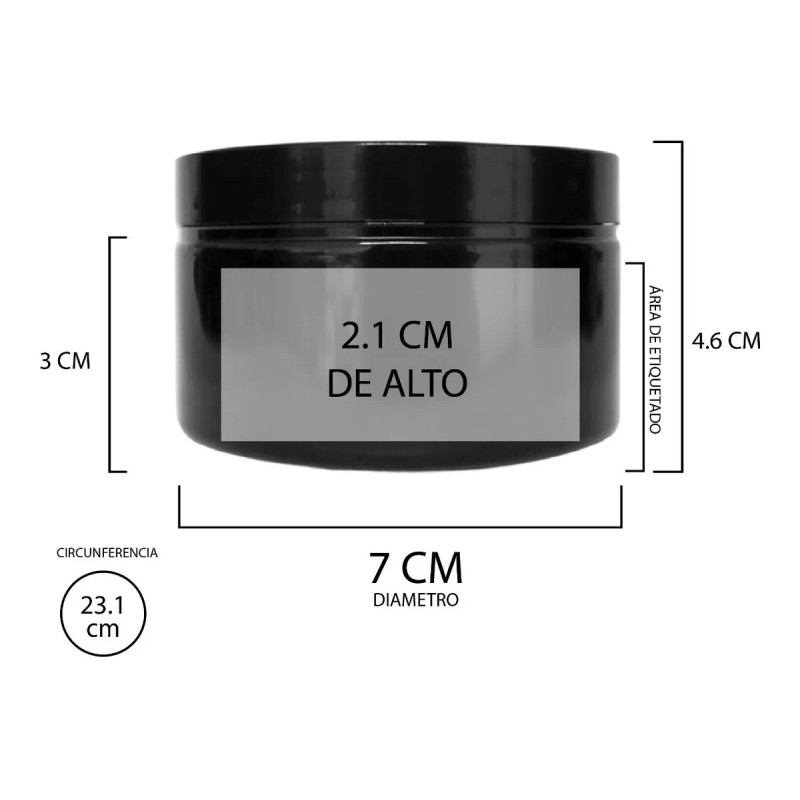 Xena Envases Pomaderos Negros 100 Ml Cosmetico Crema Balsamo X