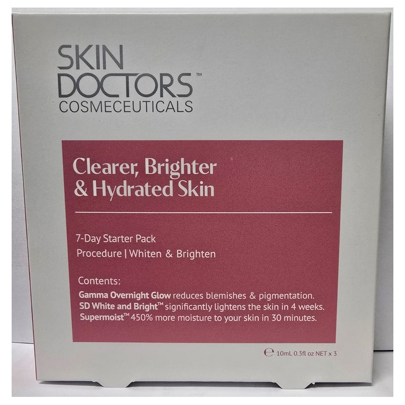 Skin Doctors Clearer, Brighter & Hydrated Skin 7 Day Starter