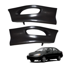 munirater Front Bumper Lips Set LH/RH Replacement for 2005 2006 2007 2008 Corolla S Style Front Wrap Angle