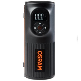 OSRAM TYREinflate 2000, kompakte wiederaufladbare Reifenpumpe mit LED Licht, tragbarer Kompressor für Reifen, Stromanschluss via USB, Reifenbefüllung in 2 Minuten