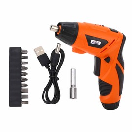 Cordless Screwdriver Multifunctional Rechargeable Electric Screwdriver Set for Assembly Furniture Orange