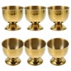 6 Pieces Egg Stand, Stainless Steel Egg Cup, Gold Egg