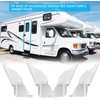 Podoy 4 Pack RV Rain Gutter Spouts with Extension Left