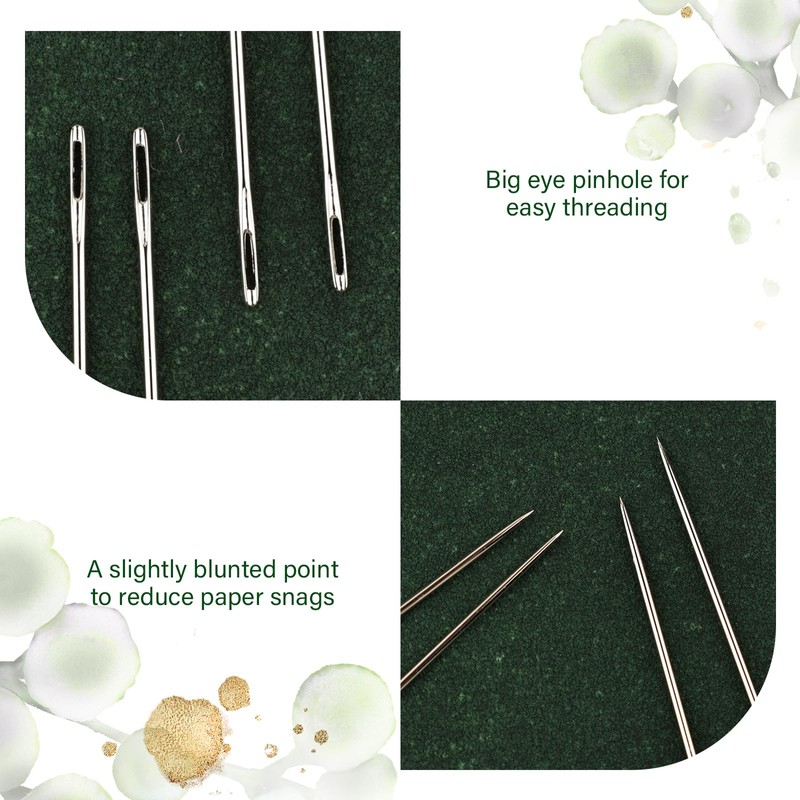 Lineco Book Binding Stainless Steel Needles, Ideally for Sewing Books