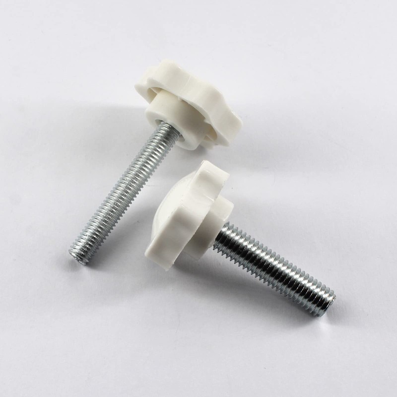 Faspiroty 20pcs M8x16 Star Hand Tension Screw Male Thread Thumb