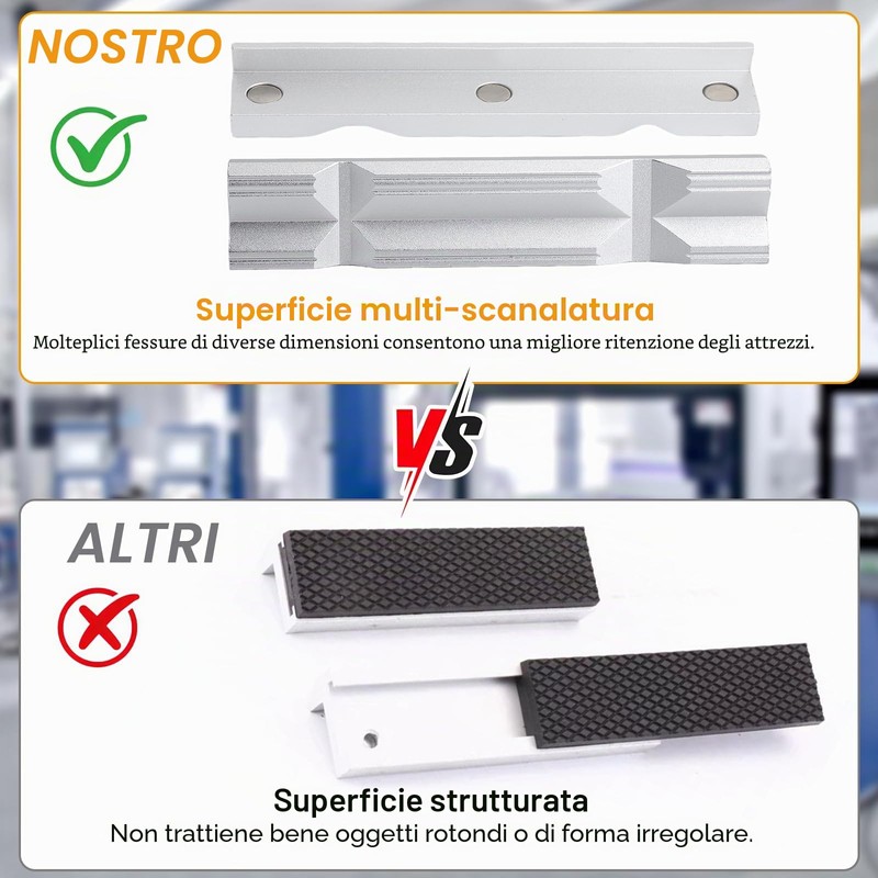 Ganasce magnetiche per morsa 150 mm – Ganasce protettive in