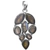 Faceted Labradorite Pendant - Sterling Silver