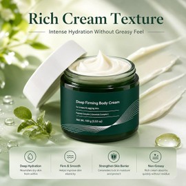 3/4 PCS Deep Firming Body Cream, Body and Neck Moisturizer, Crepey Skin Care Infused with Peptide & Ceramide Blends, Nourishing Moisturizing Daily Body Skin Care Cream, 100g / 3.53 Oz (4PCS)