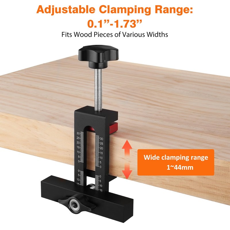 Cabinet door Mounting Jig, Cabinet Hardware jig with Adjustable Positioner
