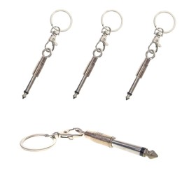 Cooplay 4pcs Guitar Plug SY Keychains for Door Key All Mountable Amp Cable Holder Kit Music Enthusiasts Audiophiles Audio Type Accessories Electric Bass Amplifier Connector