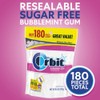 ORBIT Gum Bubblemint Sugar Free Chewing Gum Bulk, 180 Piece