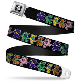Buckle-Down unisex adult Seatbelt Belt, Multicolor, 1.5 Wide - 32-52 Inches in Length US