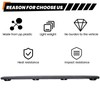 ECOTRIC Tailgate Spoiler Cap Cover Compatible with 1999-2007 Chevy Silverado