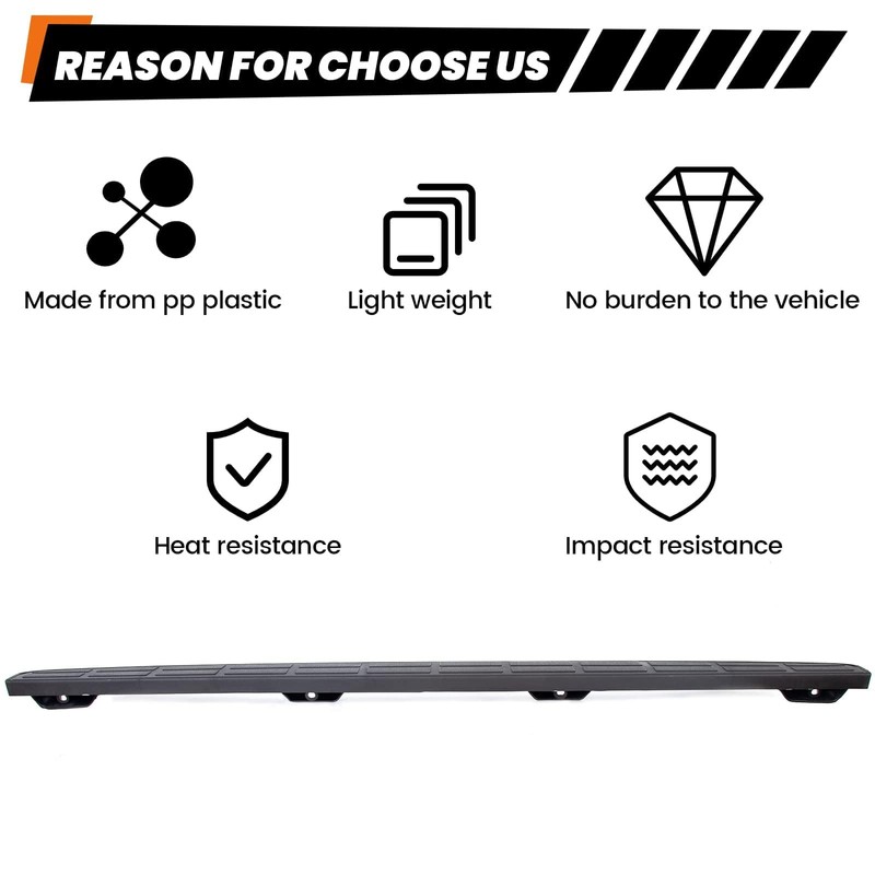 ECOTRIC Tailgate Spoiler Cap Cover Compatible with 1999-2007 Chevy Silverado