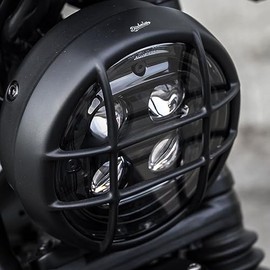 Diabolus by K-SPEED Honda CL250/500 Headlight Guard CL08 /Headlight Cover For Honda CL250/500 (Formerly Diablo Custom Works) MC57 PC68