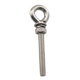 (1 Pieces) M16 304 Stainless Steel Heavy Duty Shoulder Lifting Ring Eye Bolt with hex Nuts Washers