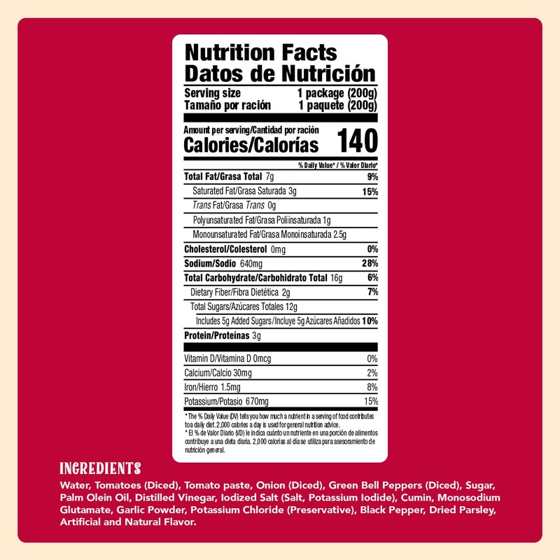 Natura's Sofrito Criollo Sauce, Natural Vegetable Pasta Sauce in 7.1oz.