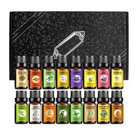 16pcs 10ml Essential Oils Set Aromatherapy Organic Massage Gua Sha Body Oil For Body Treatment