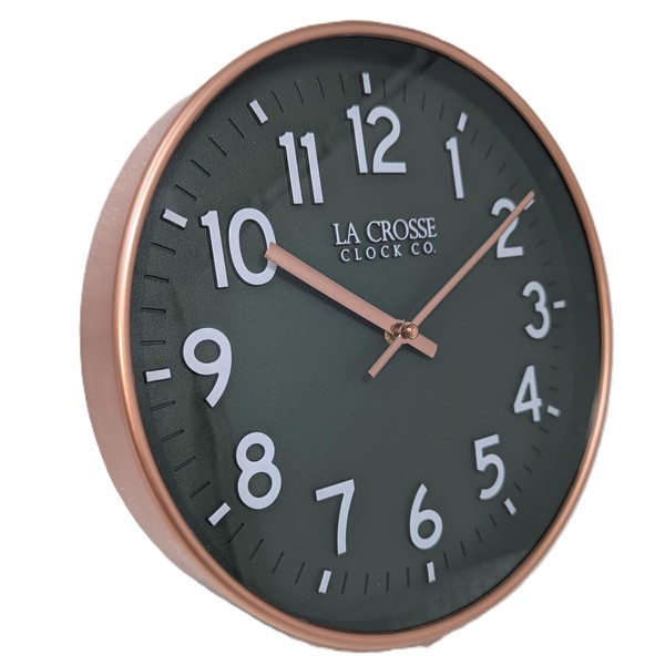 La Crosse Clock Company 10" Olive Grove Wall Clock -