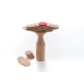 Engelhart unknown - Brettspiel in Holzwaage, Balance auf der Flasche - 340911, Leer