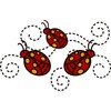 CafePress Ladybugs Square Sticker 3 X 3 Square Bumper Sticker