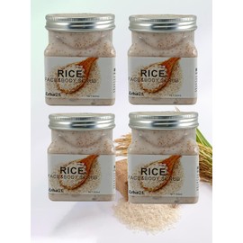 Exfoliante Facial Y Corporal De Arroz, Hidrata Aclara Manchas 4 pz