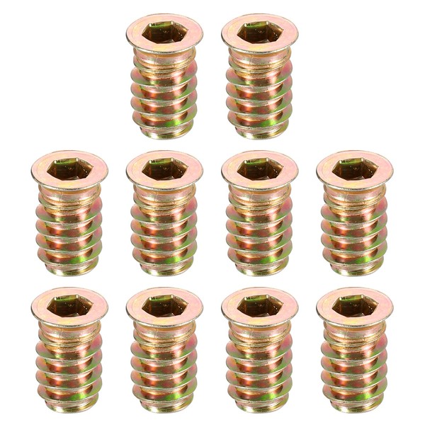 QUARKZMAN Holzmöbel M6 x 17 mm Threaded Insert Nuts Interface