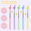 KLINNA 5 Pcs Pointer Stick Extendable Macaron Colour, Telescopic Teacher
