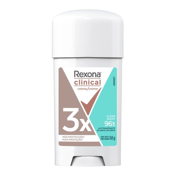 Rexona Antitranspirante Clinical Clean Scent en Soft Solid para Mujer 58 g