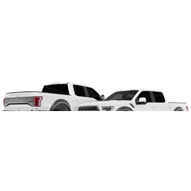 Fits 10-15 Nissan Titan 3 Piece Rear Window Tint (by The Truck Bed) - 5%